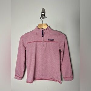 Vineyard Vines Quarter Zip Pullover Sankaty Striped Red White Size Medium